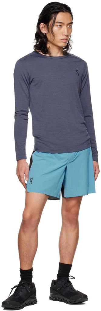 商品On|Blue & Black Lightweight Shorts,价格¥781,第4张图片详细描述