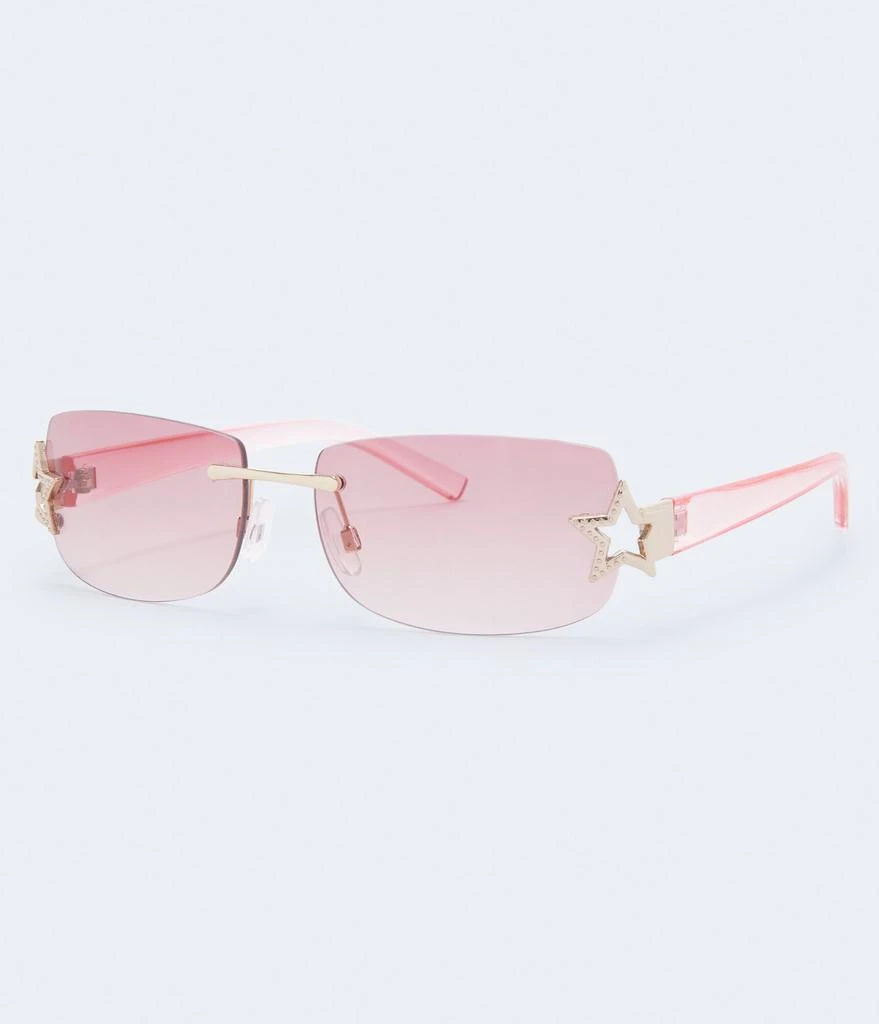 商品Aeropostale|Aeropostale Rimless Rectangular Star Sunglasses,价格¥61,第2张图片详细描述