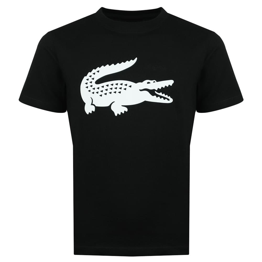 Black & White Crocodile Logo T Shirt商品第1张图片规格展示