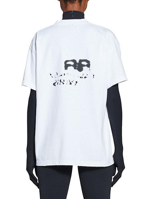 商品Balenciaga|Hand Drawn BB Icon T-shirt Medium Fit,价格¥4346,第6张图片详细描述