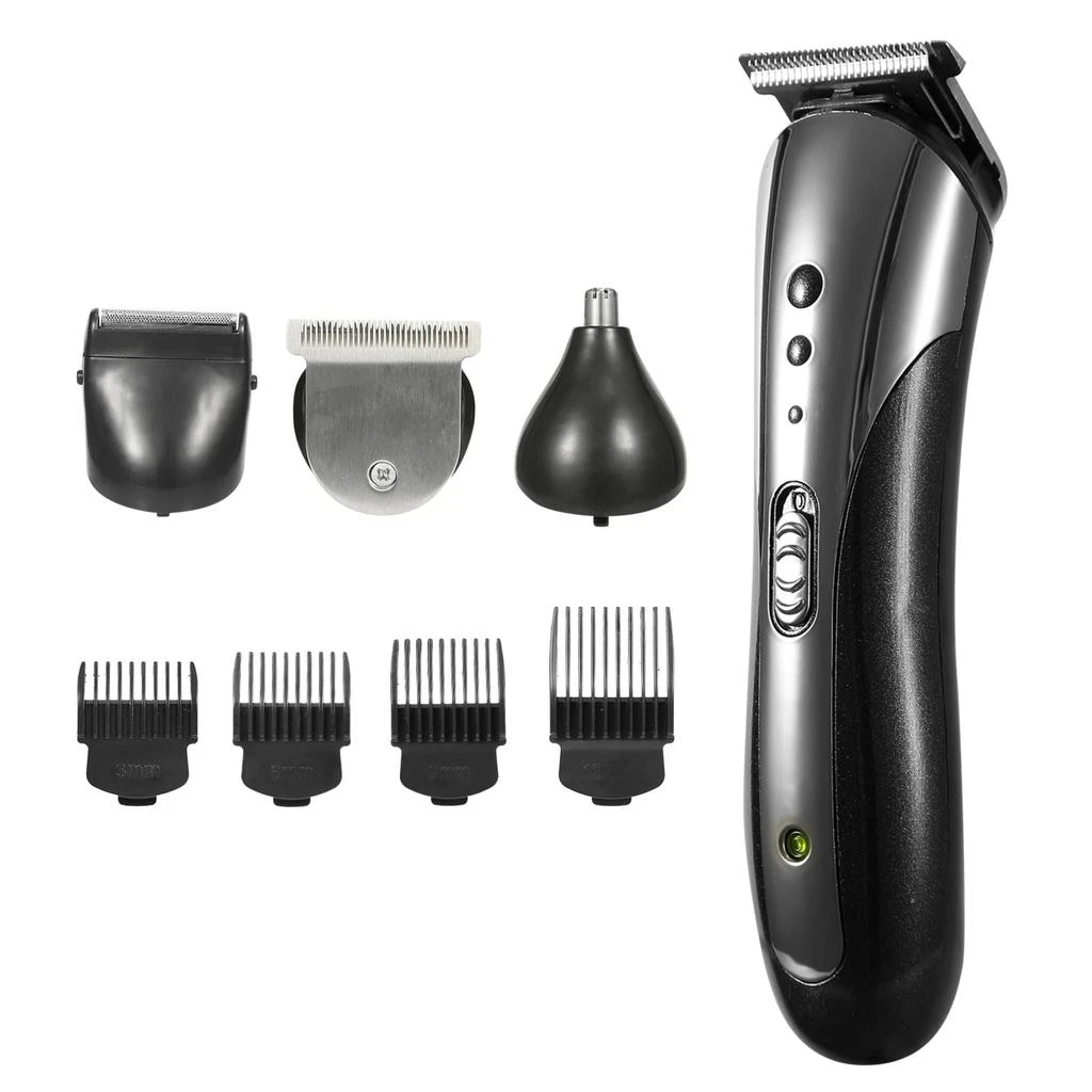 商品VYSN|Men Electric Hair Clipper Trimmer Rechargeable Beard Shaver Razor Nose Trimmer Set,价格¥247,第1张图片