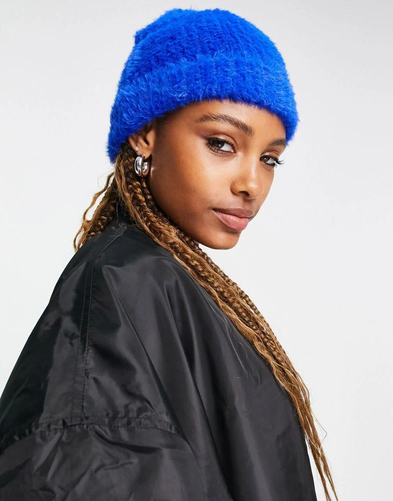 商品Topshop|Topshop supersoft beanie in blue,价格¥68,第1张图片