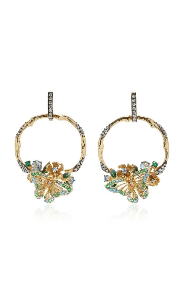 商品Anabela Chan|Anabela Chan - Orchard 18K Yellow Gold Vermeil Multi-Gem Earrings - Multi - OS - Moda Operandi - Gifts For Her,价格¥16404,第1张图片