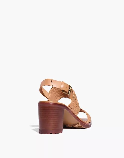 The Kiera Lugsole Sandal in Woven Leather商品第2张图片规格展示