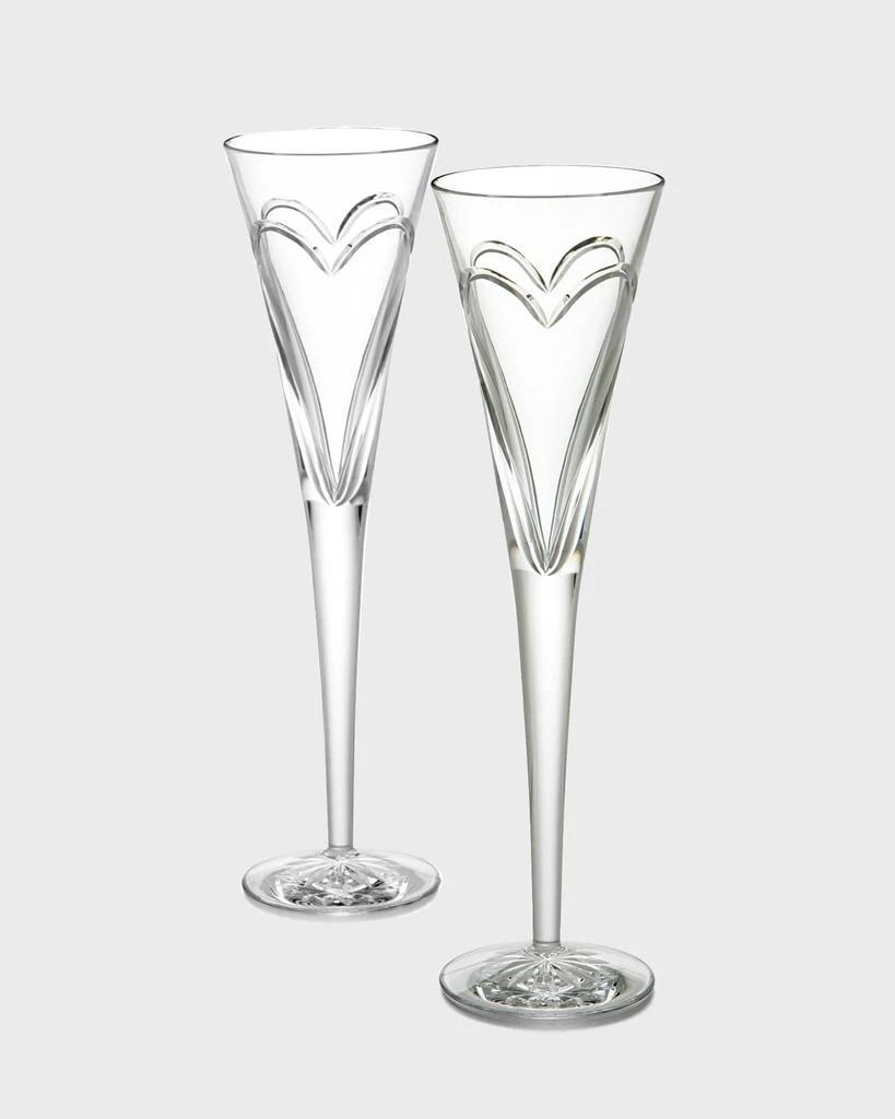 商品Waterford Crystal|Wishes, Love, & Romance Flutes, Set of 2,价格¥1509,第1张图片