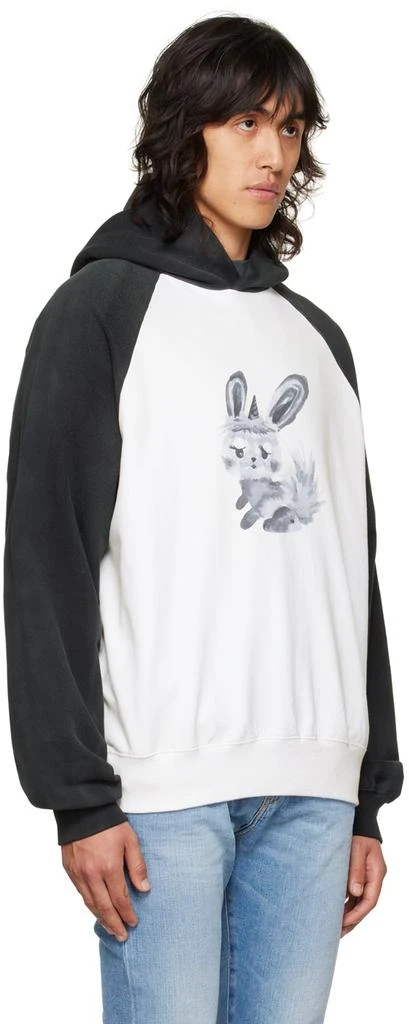 商品We11done|Black & White Rabbit Hoodie,价格¥3835,第2张图片详细描述