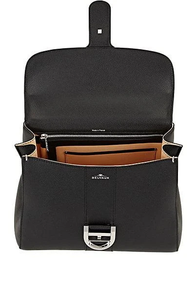商品Delvaux|Brillant MM S Leather Satchel,价格¥35498,第5张图片详细描述