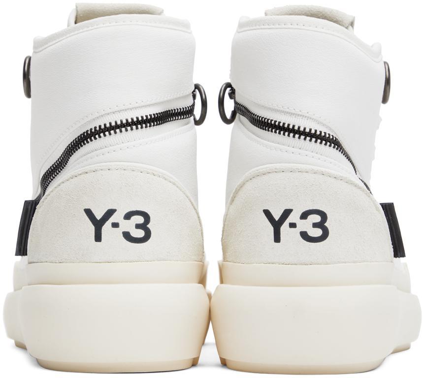 商品Y-3|White Ajatu Court Sneakers,价格¥813,第4张图片详细描述