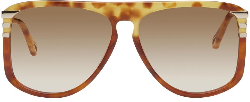 Tortoiseshell Retro West Sunglasses商品第1张图片规格展示