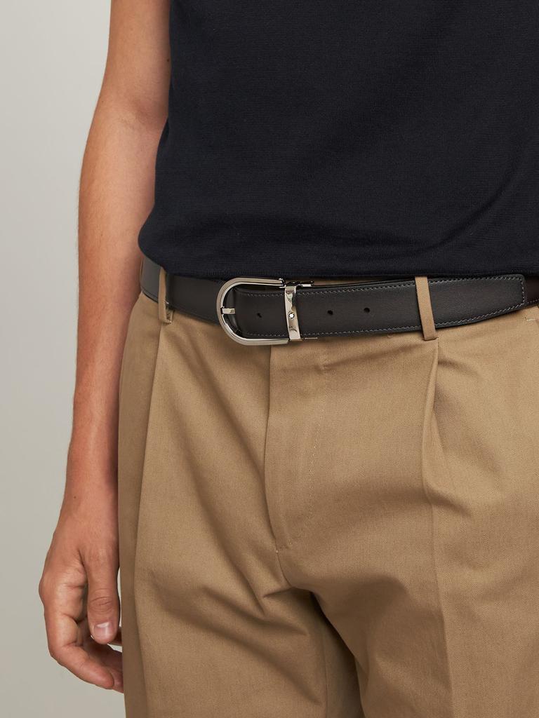 商品MontBlanc|3cm Reversible Leather Belt,价格¥3528,第1张图片