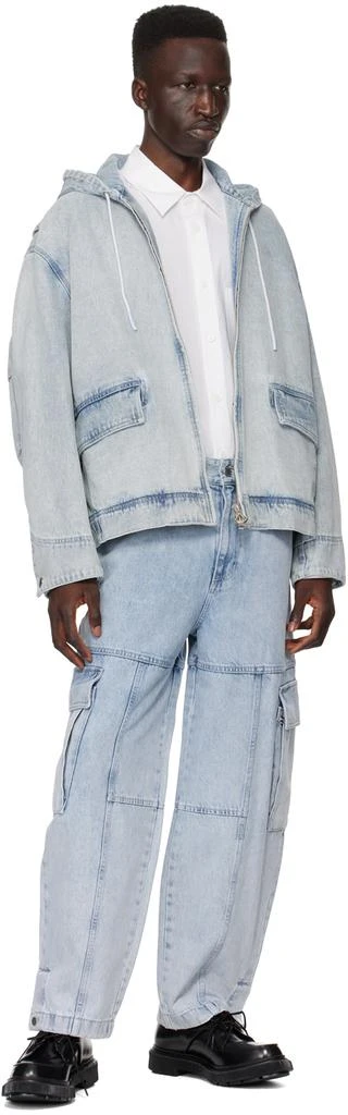商品Solid Homme|Blue Hood Denim Jacket,价格¥5705,第4张图片详细描述