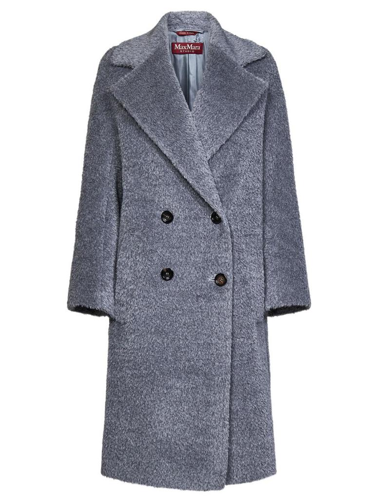 Max Mara Studio Womens Grey Coat商品第1张图片规格展示