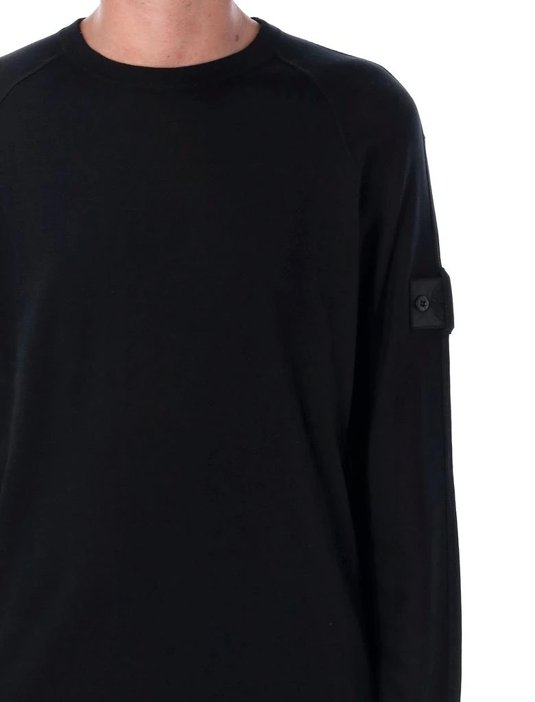 商品Stone Island|Stone Island Shadow Project Logo Patch Crewneck Jumper,价格¥2312,第5张图片详细描述