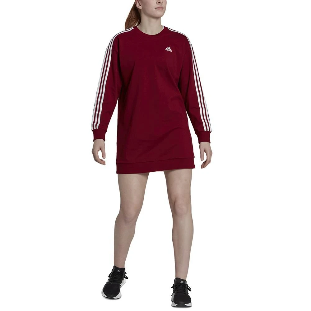 商品Adidas|Women's Essentials 3-Stripes Crew Neck Cotton Dress,价格¥521,第3张图片详细描述