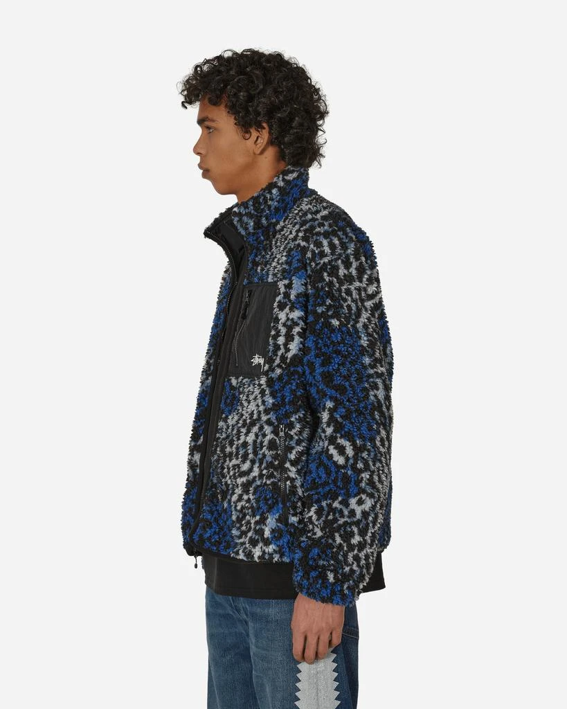 商品STUSSY|Sherpa Reversible Jacket Blue Leopard,价格¥1741,第2张图片详细描述