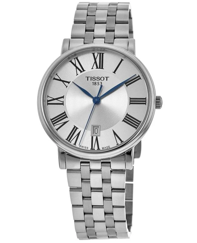 商品Tissot|Tissot T-Classic Carson Silver Dial Stainless Steel Men's Watch T122.410.11.033.00,价格¥2481,第1张图片