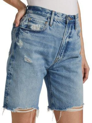 商品FRAME|High Rise Denim Bermuda Shorts,价格¥315,第4张图片详细描述