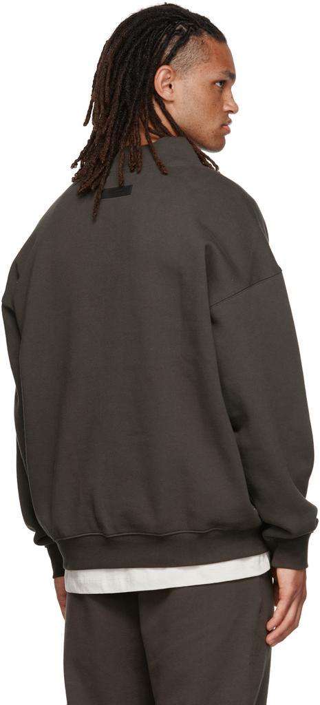 商品Essentials|Gray Mock Neck Sweatshirt,价格¥492,第5张图片详细描述