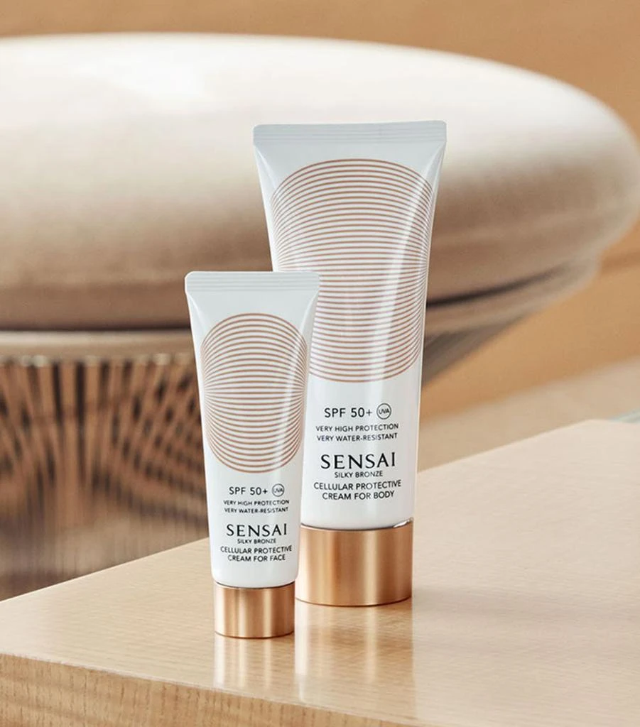 商品Sensai|Silky Bronze Cellular Protective Cream For Face SPF 50+ (50ml),价格¥928,第4张图片详细描述