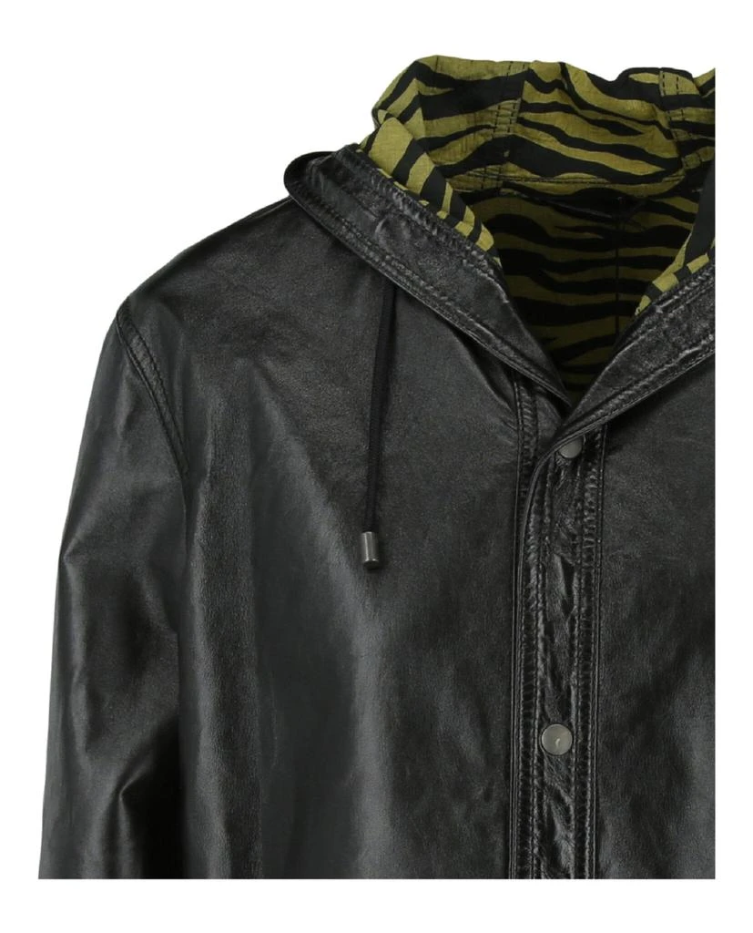 商品Bottega Veneta|Zebra Print Lined Leather Jacket,价格¥7941,第3张图片详细描述