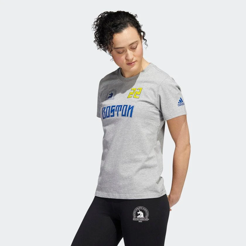 商品Adidas|Women's adidas Boston Marathon 2022 Graphic Tee,价格¥140,第2张图片详细描述