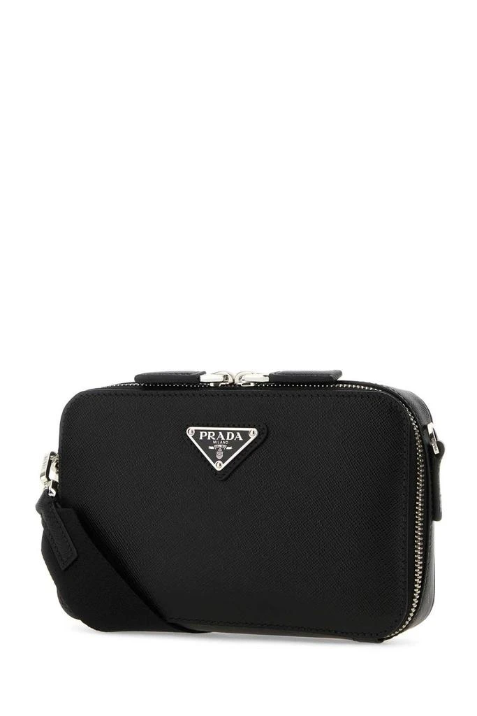 商品Prada|Prada Logo Plaque Zipped Small Shoulder Bag,价格¥14120,第3张图片详细描述