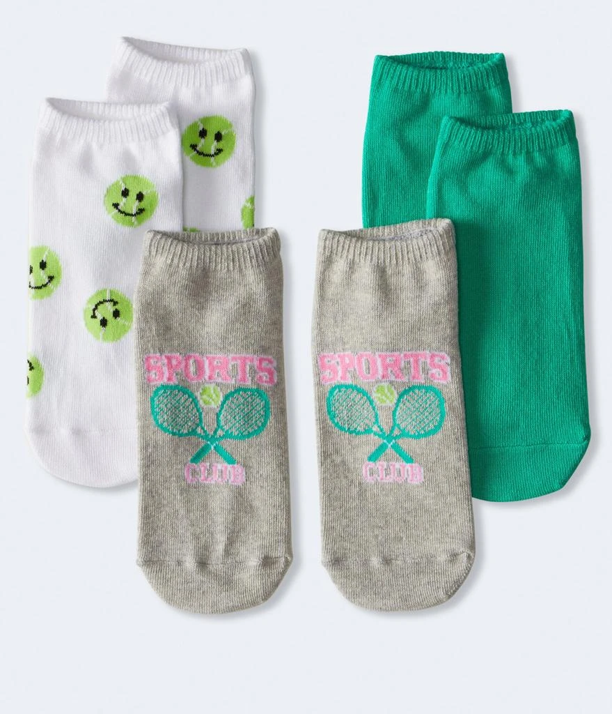 商品Aeropostale|Aeropostale Tennis Club Ankle Sock 3-Pack,价格¥48,第1张图片