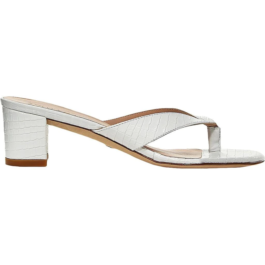商品Stuart Weitzman|Stuart Weitzman Womens Brigida 50 Embossed Slip On Heel Sandals,价格¥579,第3张图片详细描述