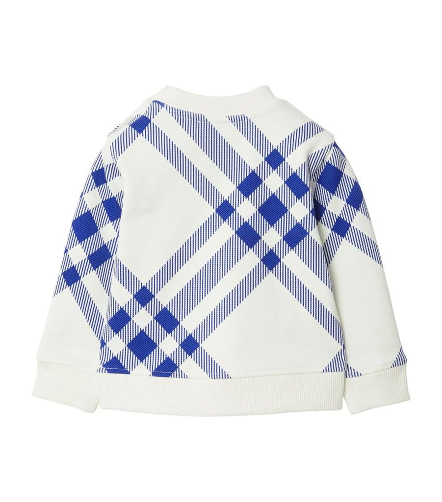 商品Burberry|Cotton-Blend Check Sweatshirt (6-24 Months),价格¥2521,第3张图片详细描述