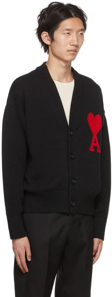 商品AMI|Black Ami De Cœur Cardigan,价格¥2544,第2张图片详细描述