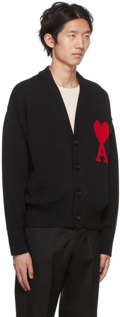 商品AMI|Black Ami De Cœur Cardigan,价格¥3160,第4张图片详细描述