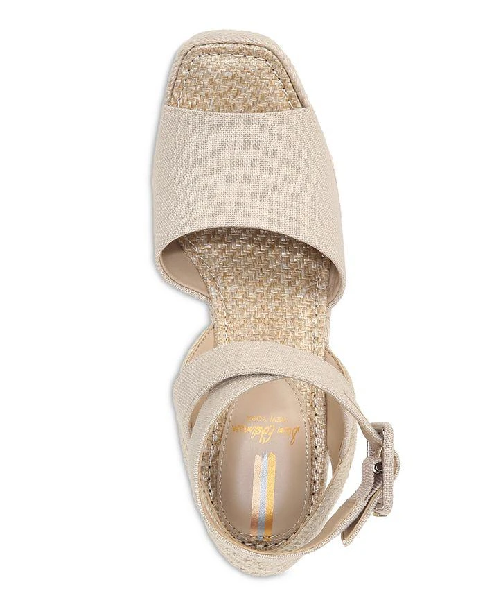 商品Sam Edelman|Women's Vada Square Toe Espadrille Wedge Heel Platform Sandals,价格¥706,第3张图片详细描述