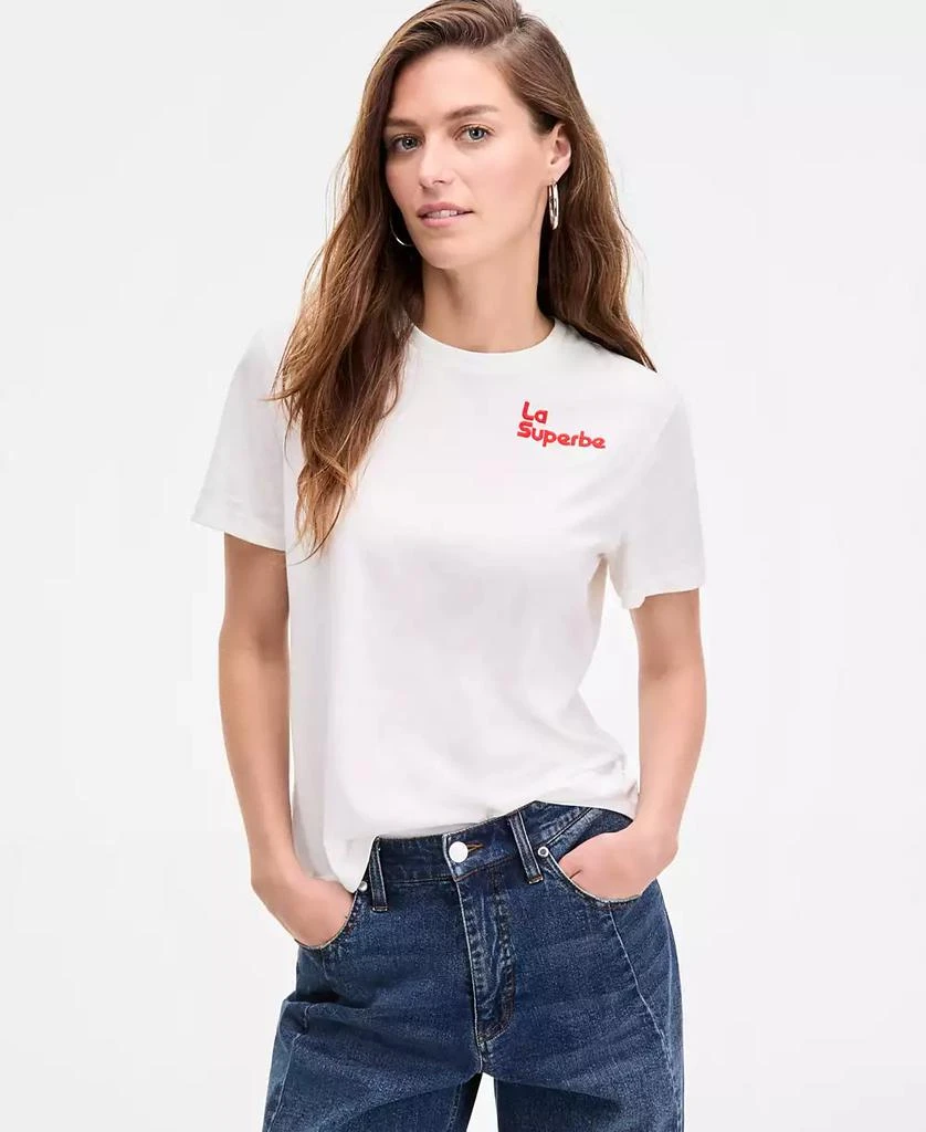 商品On 34th|Women's Superbe Embellished Crewneck Tee, Exclusively at Macy's,价格¥87,第1张图片