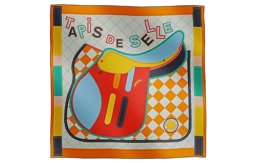 商品[国内直发] Hermes|爱马仕 马鞍垫 卷边斜纹 丝巾 女款 多色,价格¥3897,第3张图片详细描述