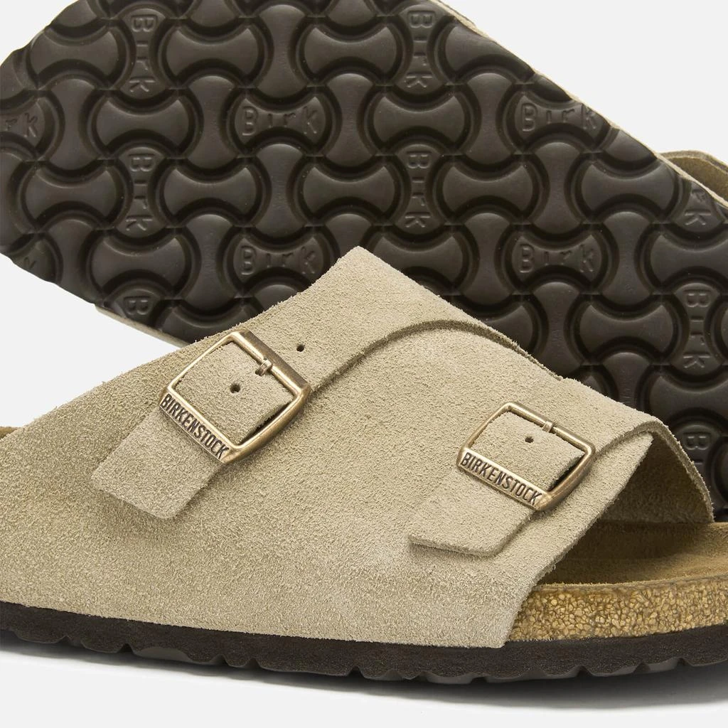 商品Birkenstock|Birkenstock Men's Zurich Sfb Suede Slide Sandals - Taupe,价格¥840,第4张图片详细描述