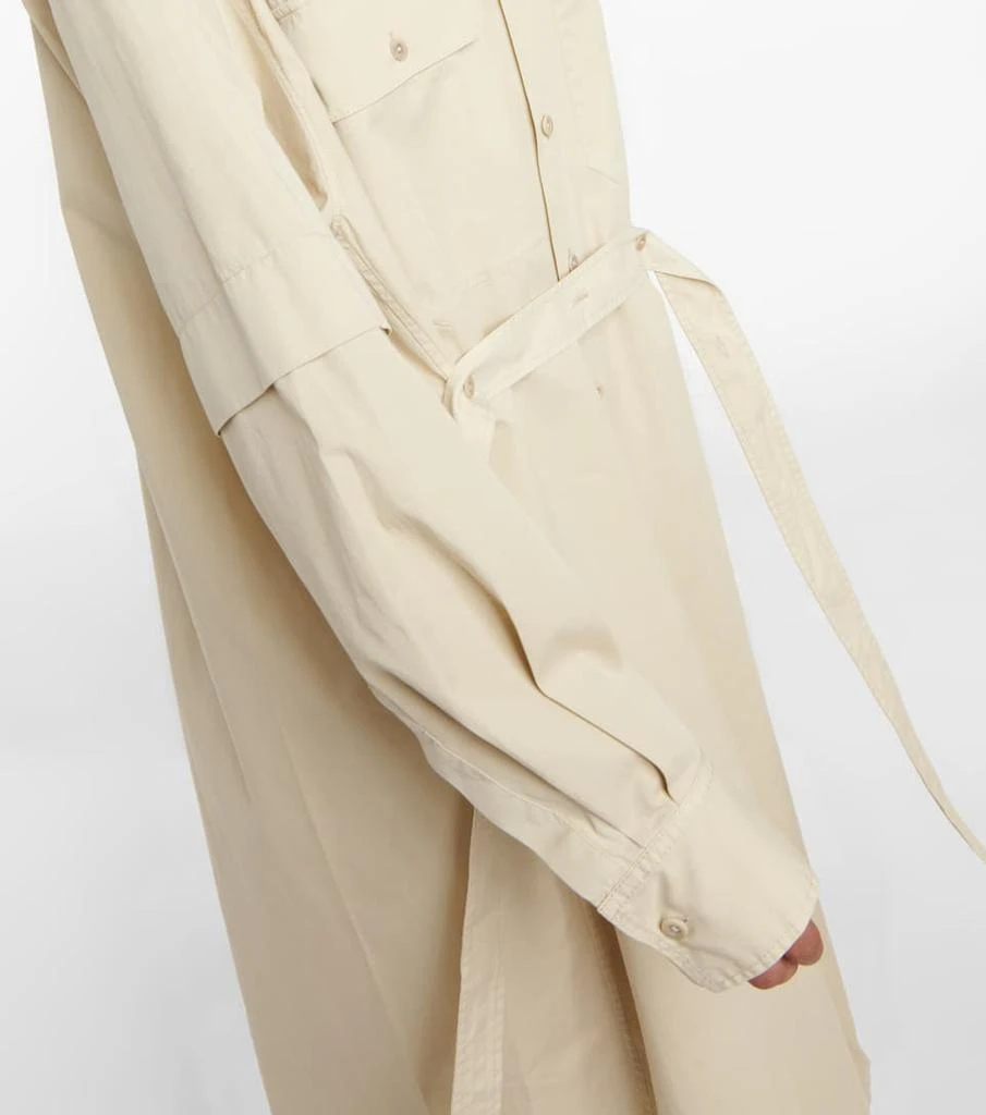 Oversized cotton twill midi dress 商品