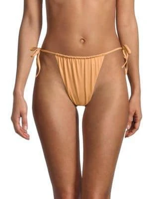 商品WeWoreWhat|Ruched String Bikini Bottom,价格¥72,第1张图片