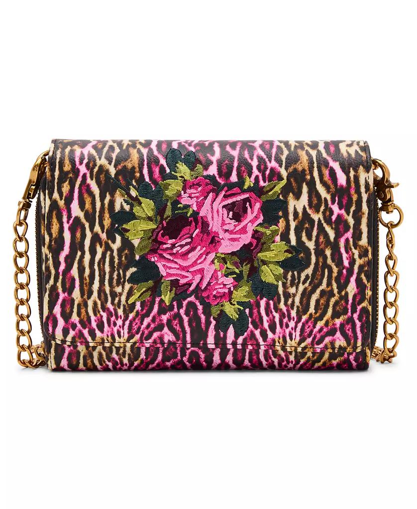 Bolsa tote com aplique bordado leopardo image 2