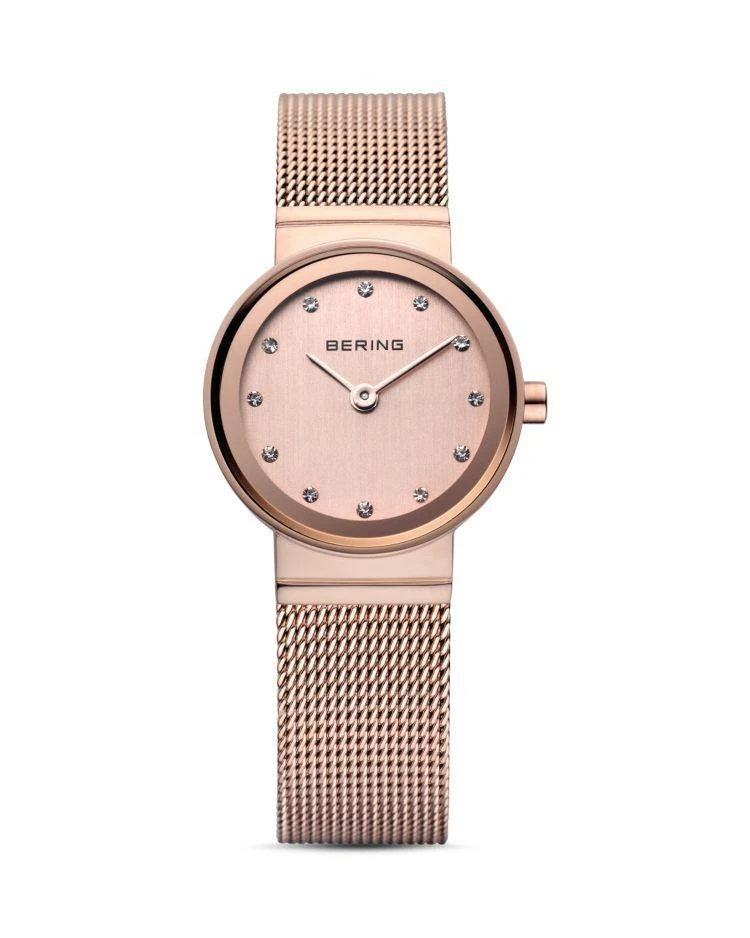 商品Bering|Classic Mesh Strap Watch, 22mm,价格¥1327,第1张图片