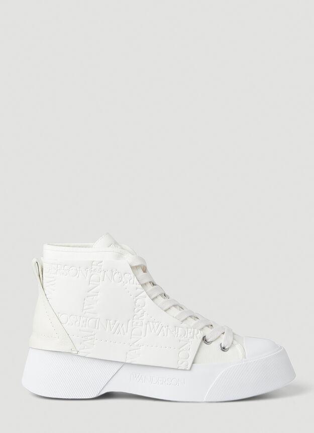 商品JW Anderson|Logo Debossed Sneakers in White,价格¥1015,第1张图片
