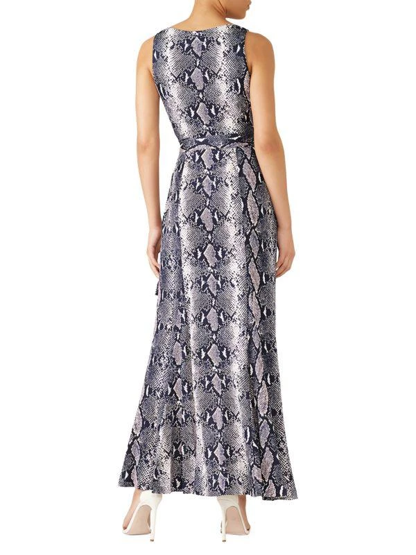 商品[二手商品] Diane von Furstenberg|Elisha Snakeskin Print Silk Wrap Maxi Dress,价格¥513,第2张图片详细描述