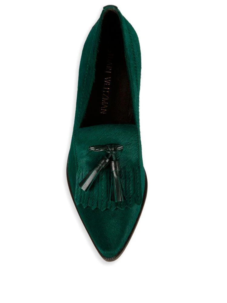 商品Stuart Weitzman|Avatass Calf Hair Tasseled Loafers,价格¥1341,第4张图片详细描述