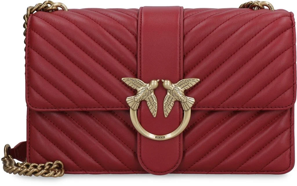 商品PINKO|Pinko Classic Love Icon Quilted Leather Crossbody Bag,价格¥1837,第2张图片详细描述