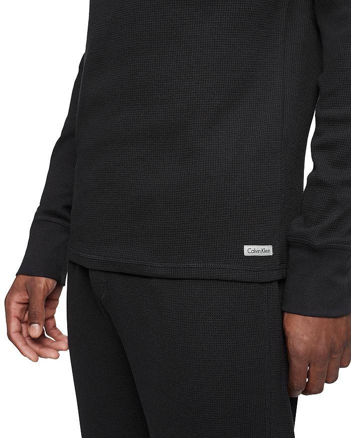商品Calvin Klein|Cotton Blend Thermal Waffle Knit Long Sleeve Sleep Tee,价格¥145,第5张图片详细描述