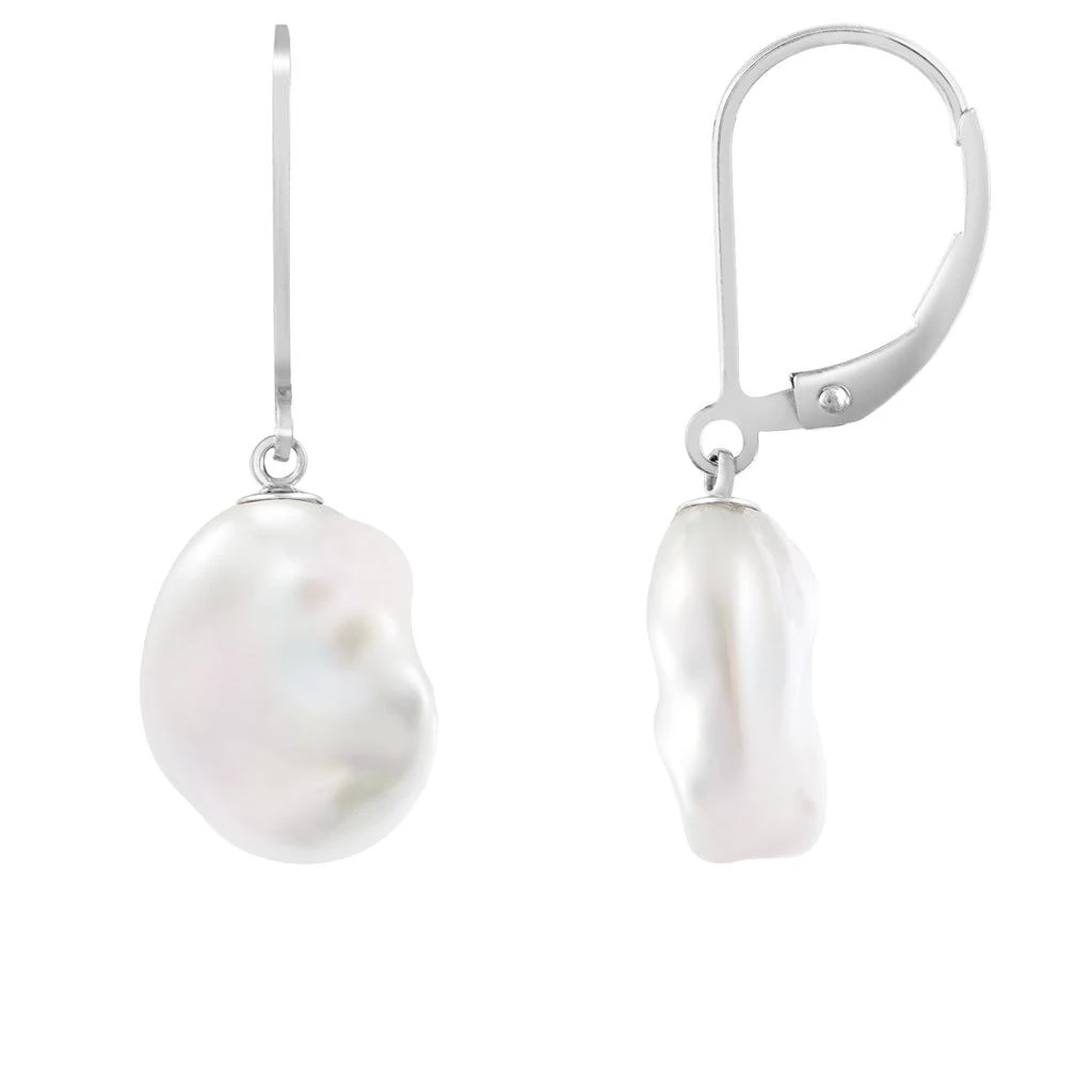 商品Splendid Pearls|Sterling Silver 11-12mm Pearl Earrings,价格¥257,第1张图片