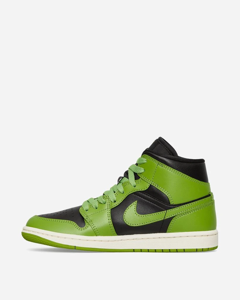 商品Jordan|WMNS Air Jordan 1 Mid Sneakers Black / Altitude Green,价格¥1014,第4张图片详细描述