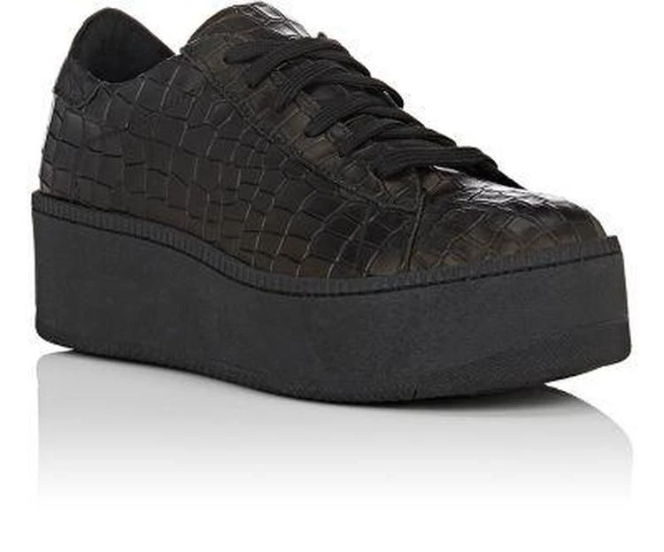 商品Barneys New York|Crocodile-Stamped Leather Platform Sneakers,价格¥968,第2张图片详细描述