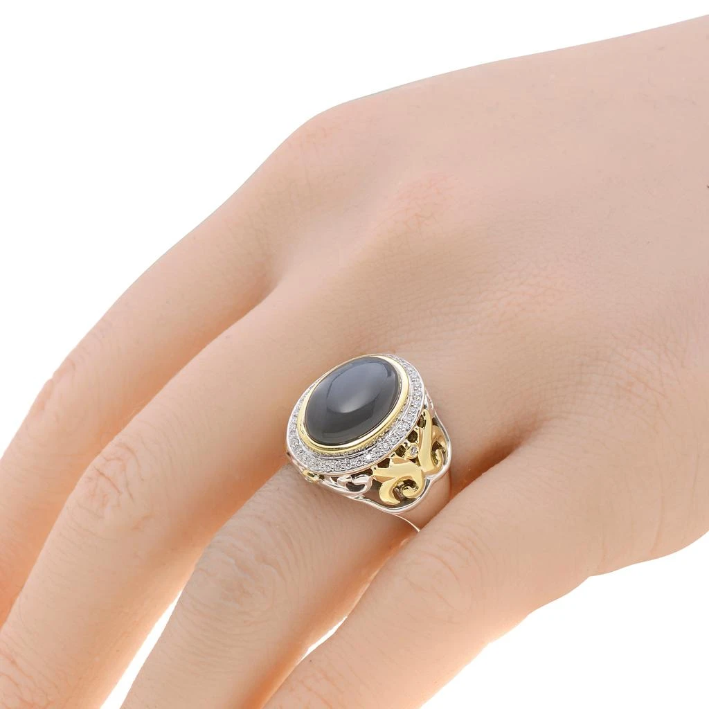 商品Charles Krypell|Charles Krypell Women's Sterling Silver and 18K Gold Ring,价格¥5232,第2张图片详细描述