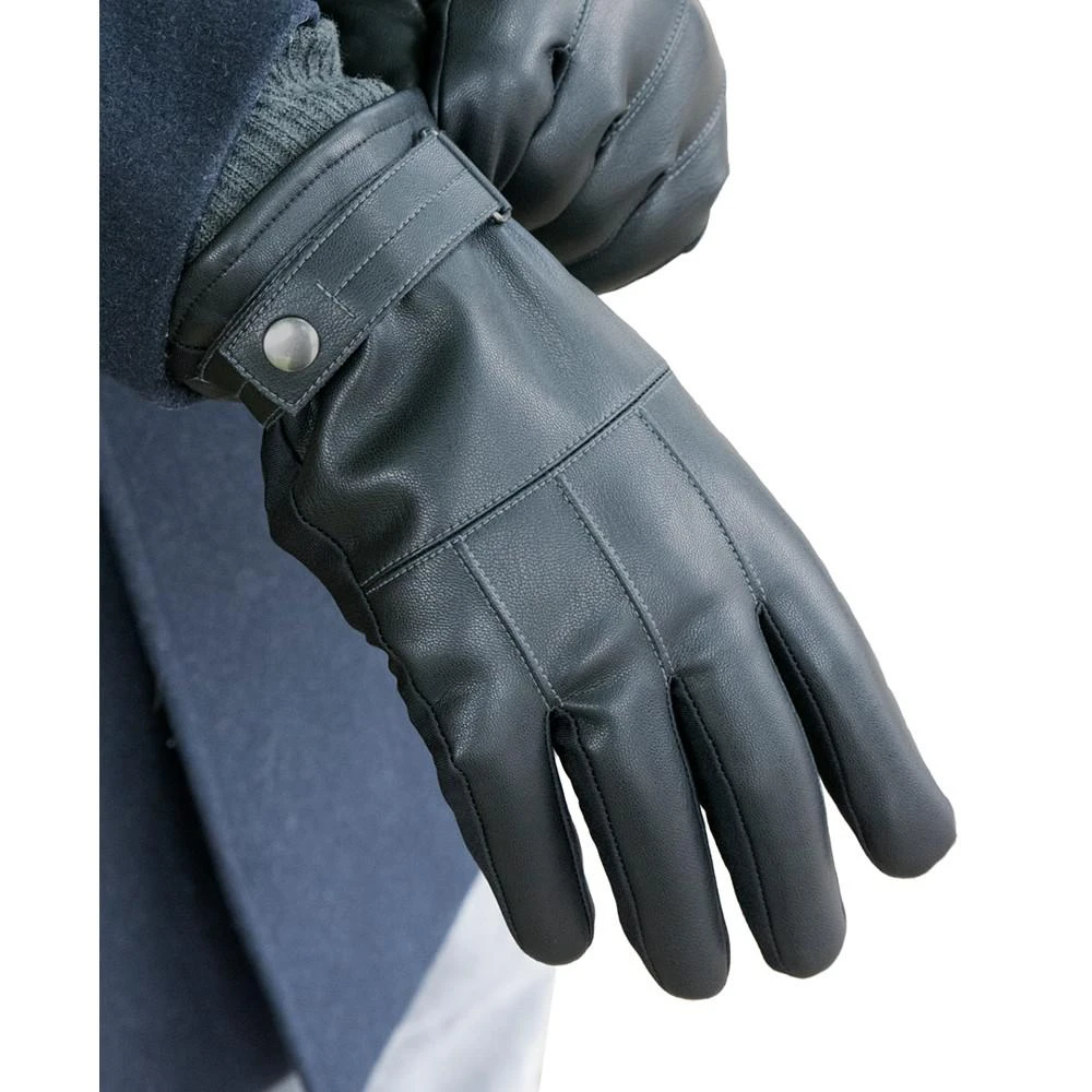 商品Isotoner Signature|Men's Touchscreen Insulated Gloves with Knit Cuffs,价格¥283,第4张图片详细描述