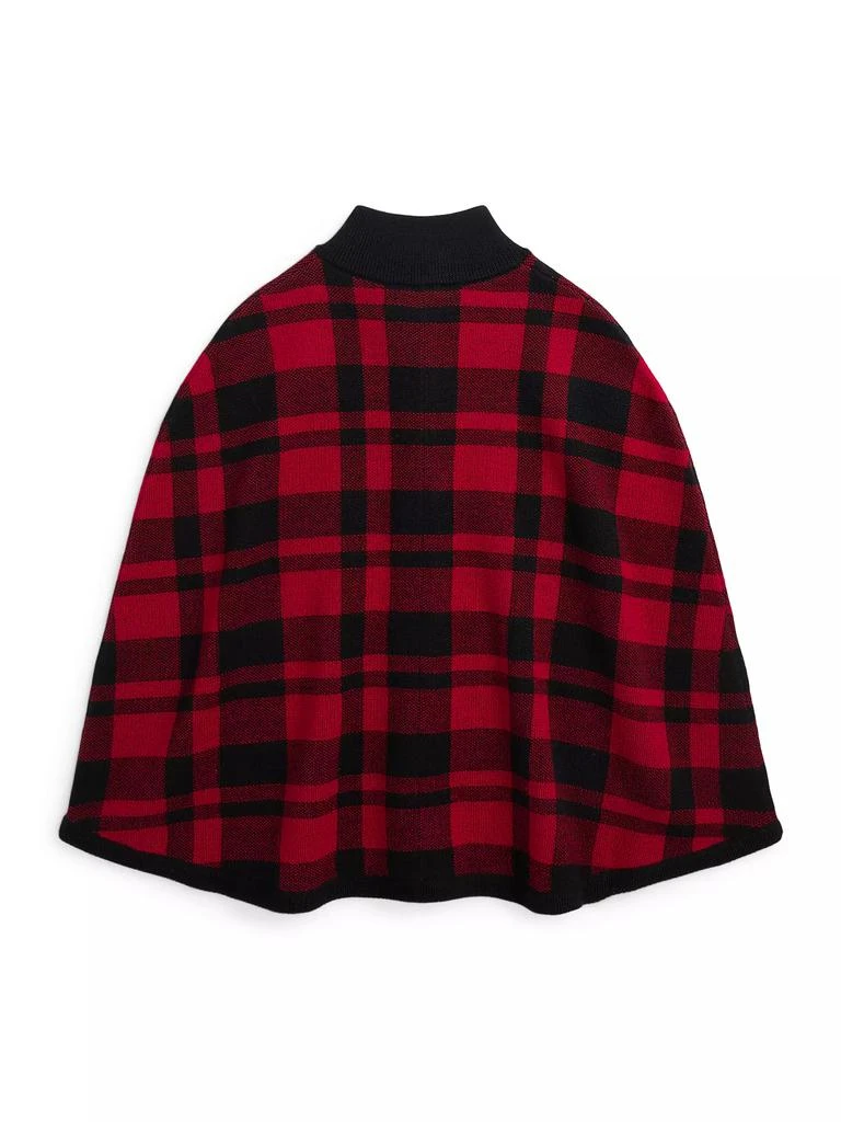 商品Ralph Lauren|Little Girl's & Girl's Plaid Wool Poncho,价格¥870,第2张图片详细描述